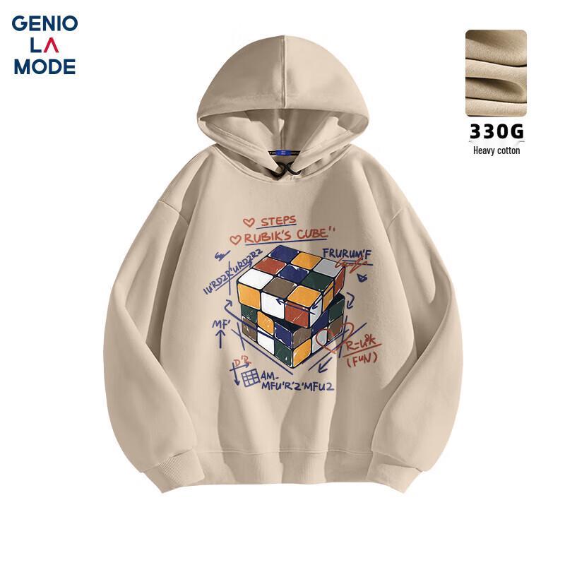 GENIOLAMODE Men's Casual Hooded Sweatshirt