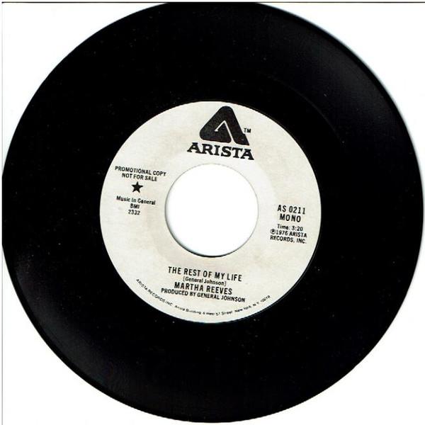 

7inch Record MARTHA REEVES - THE REST OF MY LIFE AS0211 Arista US Soul/Funk Used