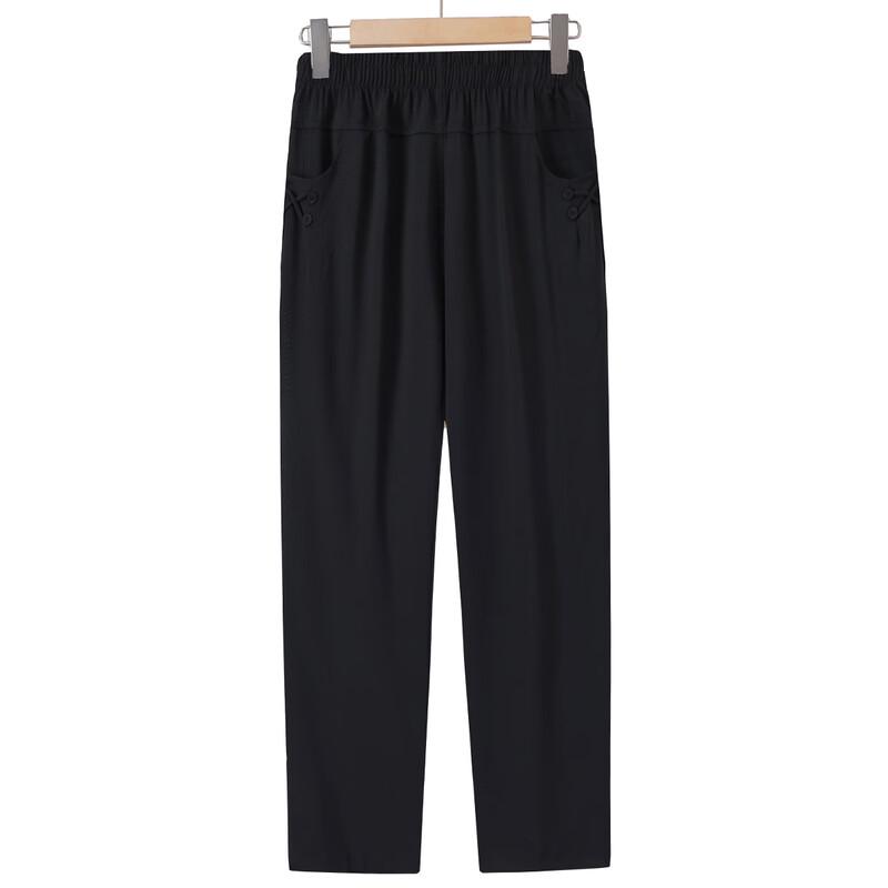 

QianLian Women s Loose Fit High-Waist Capri Pants XL