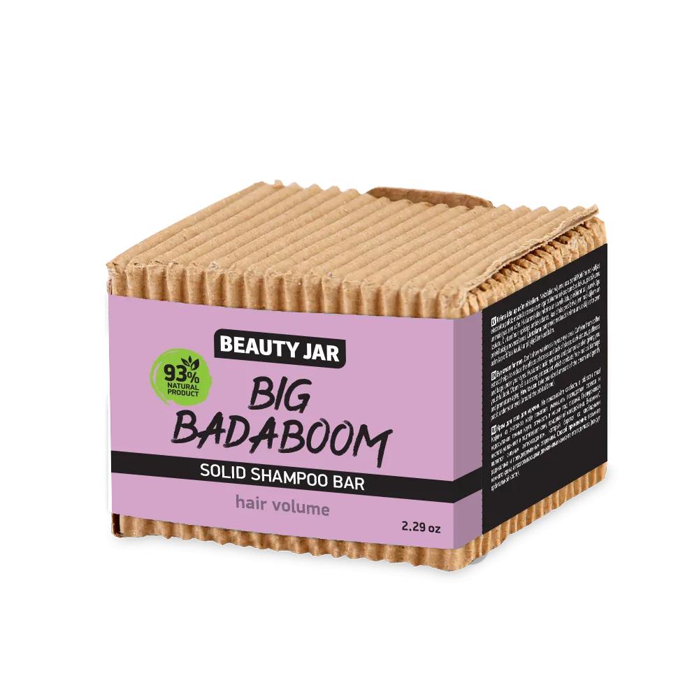 

Твердий шампунь для об єму волосся Big Badaboom Beauty Jar 65 г