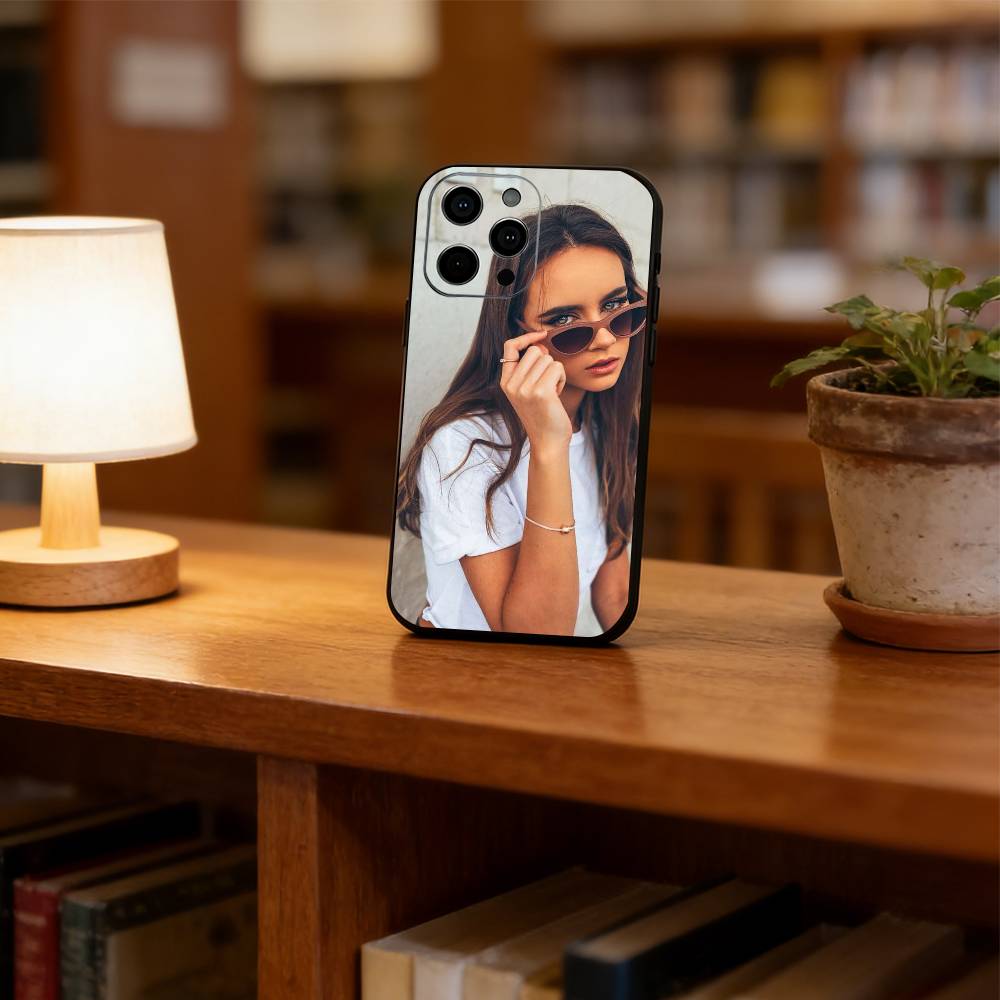 Beauty shot  Phone Case For iPhone 17, 16,15,14,13,12,11 Plus,Pro Max, Others Soft Black Cover