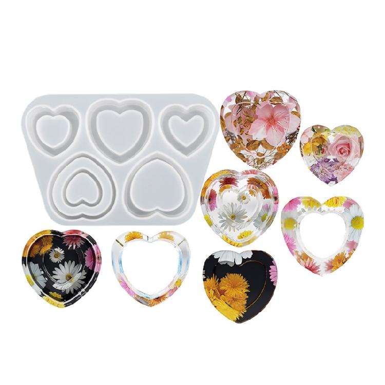 Resin Shaker Mold,Reusable Cute Silicone Quicksand Mould for DIY Crafts Making