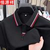 Hengyuanxiang Men's Mulberry Silk Blend Polo Shirt