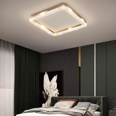 Modern LED Ceiling Lamp Simple Gold Crystal Design Chandelier For Living Room Bedroom Dining Room Kitchen   Round Square Light