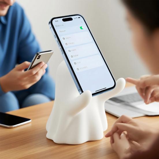 Halloween Ghost Pen Holder 3D Printed Cartoon White Ghost Stationery