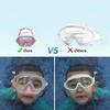 Kids Goggles With Nose Cover Snorkeling Glasses Anti-Fog No-Leak Water-resistant Diving Pool Snorkeling Goggles Gear For Girl