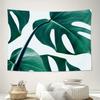 Tropical Monstera Leaf Tapestry Wall Hanging Botanical Nature Decor Jungle Room Aesthetic Greenery Wall Art Bohemian Home Decor