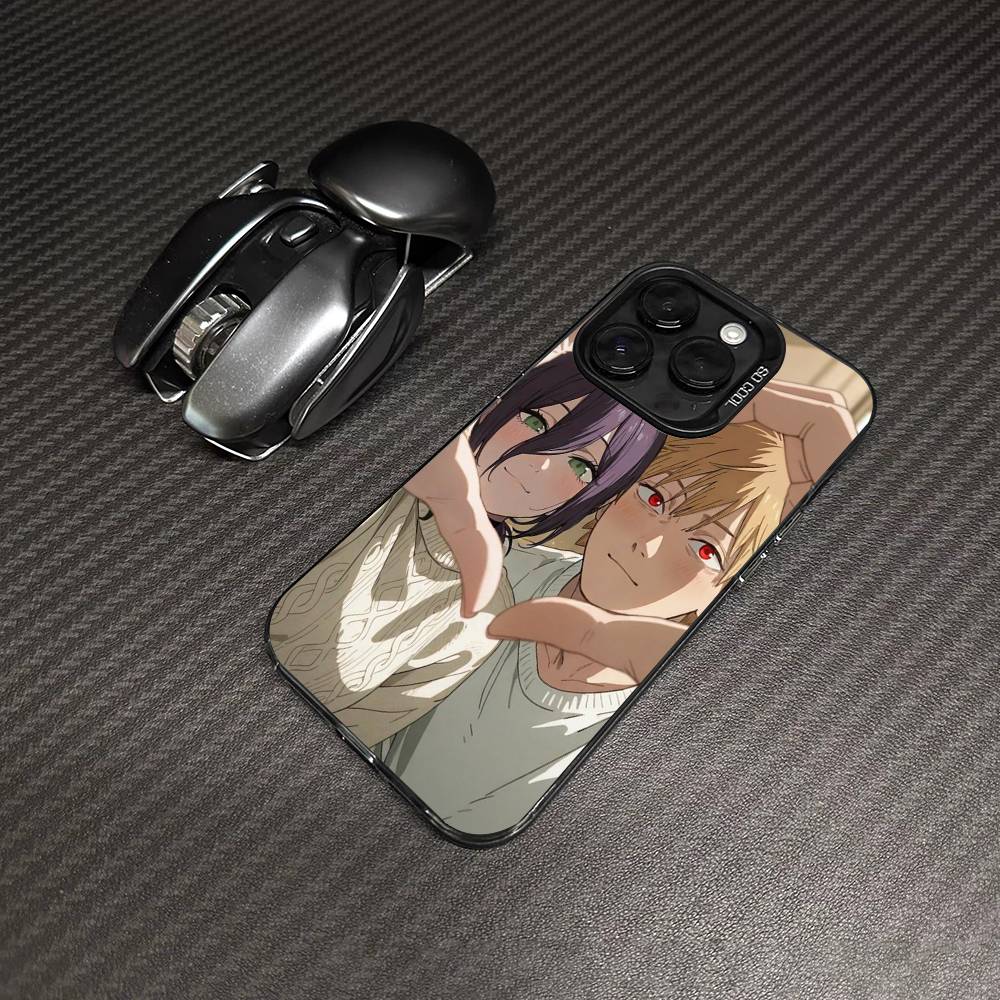 Chainsaw Man The Movie Reze Arc Phone Case Color Silver Shell For lPhone 17 16 16e 15 14 13 12 11 Pro Max Plus