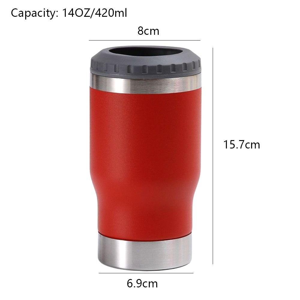 14OZ Thermos Cup Cold Storage Tank Opener Thickened Keep Cooling Bottle