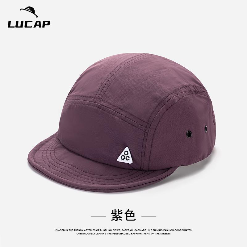 

Spring and summer outdoor quick-drying short-brimmed soft-top baseball cap versatile face small mountaineering hiking breathable mountaineering cap Adjustable фиолетовый