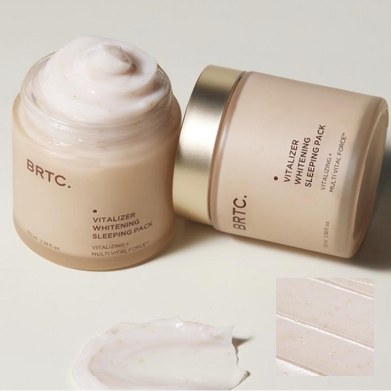 BRTC Vitalizer Whitening Sleeping Pack 100ml Hydrating Night Cream, Moisturizing Sleeping Pack