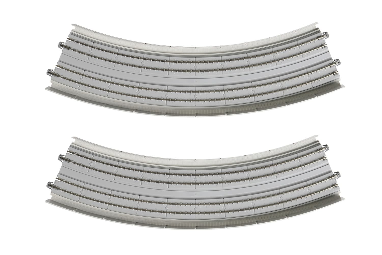 KATO N Gauge Double Track Elevated Curved Track with 2 Model Railway Supplies R414/381-45° Superelevation, pieces, 20-544,