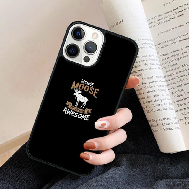 Beautiful Nature Wild Reindeer Moose Stag Phone Case Back Cover for iPhone 17 Air 16 15 14 13 11 12 Pro Max Plus
