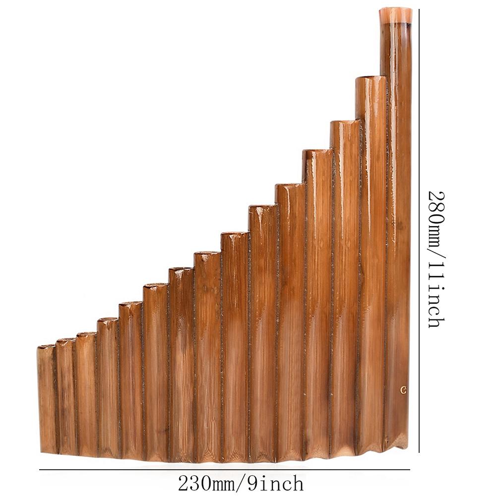 Pan Flute 15 Pipes G Key Bamboo Pan Flute Chinese Traditional Musical Instrument Pan Pipes