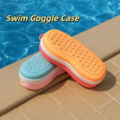 Hollow Swimming Goggles Storage Box Soft Silicone Swim Goggles Protective Bag  Protection Goggles