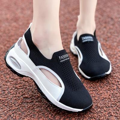 Damen Sneaker Neue Outdoor-Bekleidung Weiche Sohle Sportschuhe Damen Rutschfeste Atmungsaktive Sneaker Ausgehöhlte Slip-On Sneaker Damen