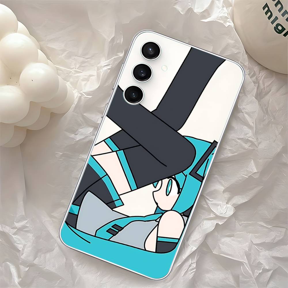 Kawaii H-Hatsune Miku-S Phone Case For Samsung Galaxy S25 S24 S23 S22 S21 FE Ultra Plus A32 A53 A13 A31 Soft Cover