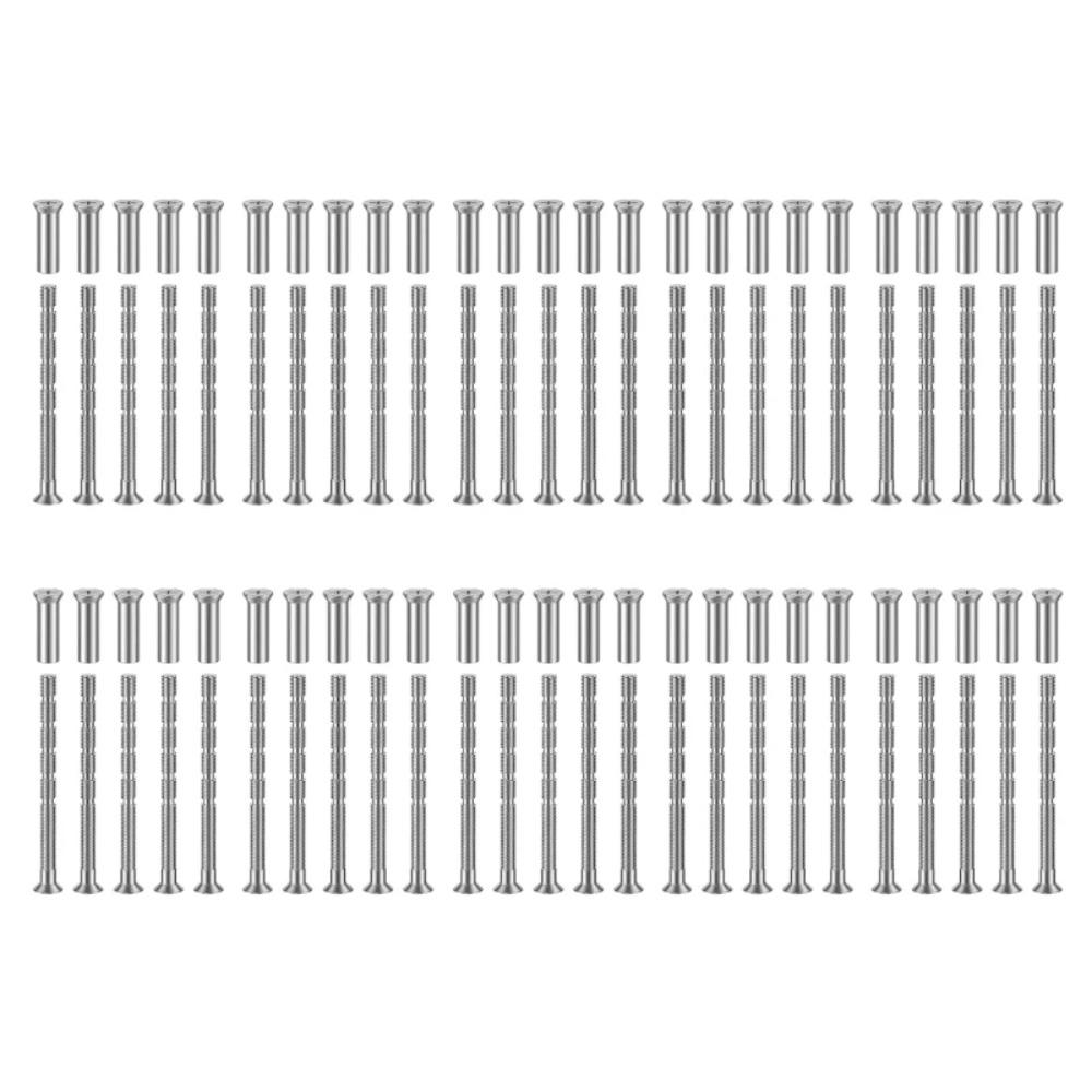 50 Pcs/set M4 X 60mm Anti-Theft Screws Cross-split Door Handle Bolt Door Handle Screws Set  Drawer