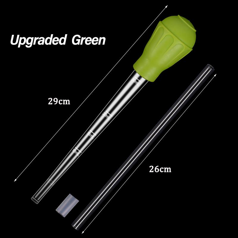 Manual Aquarium Gravel Cleaning Straw Fish Tank Water Changer Aquarium Clean Pipette Dropper Waste Remover with Extension Tube