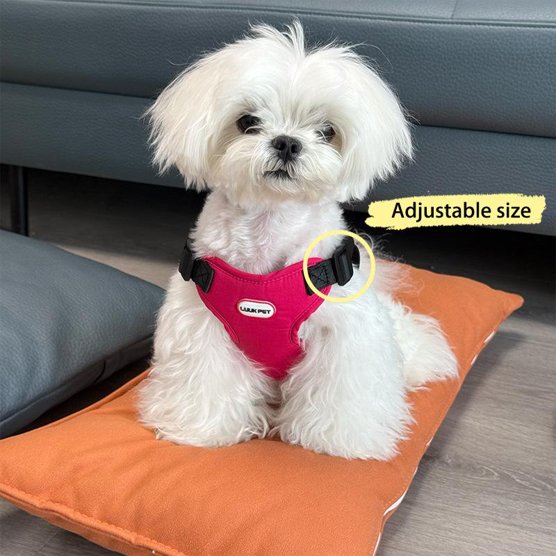 Dog Leash Small Dog Adjustable Vest Type Dog Leash Dog Strap Going Out Walking Dog Leash Chest Strap Set