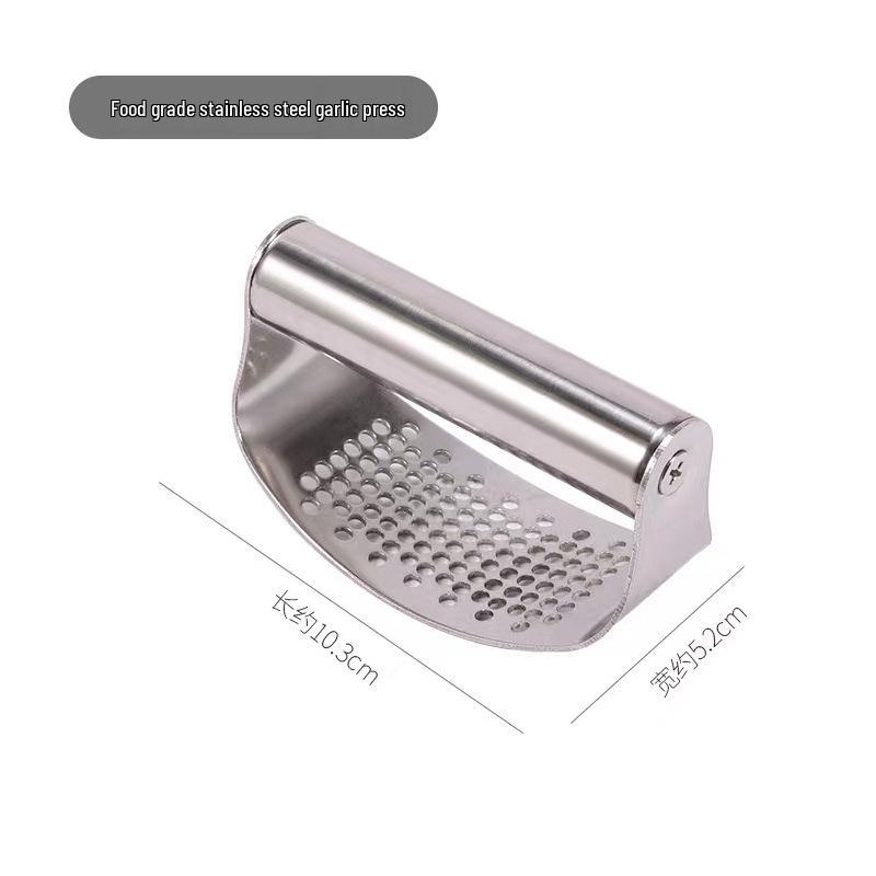 Stainless Steel Ring Garlic Press & Mincer – Home Essential Tool