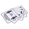 2 Set Floor Sticker Floor Distancing Signs Marker Warning Decal for Mall School Public Area