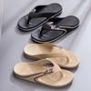New 2025 Trendy Mens Beach Flip Flops Non-Slip Soft Sole Casual Sandals Outdoor Slippers