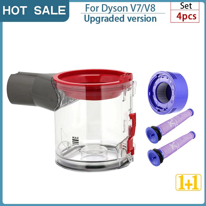 For Dyson V8 Cyclone separator spare parts original V7 motor head filter dust bin robot Vacuum cleaner replaceable Accessories