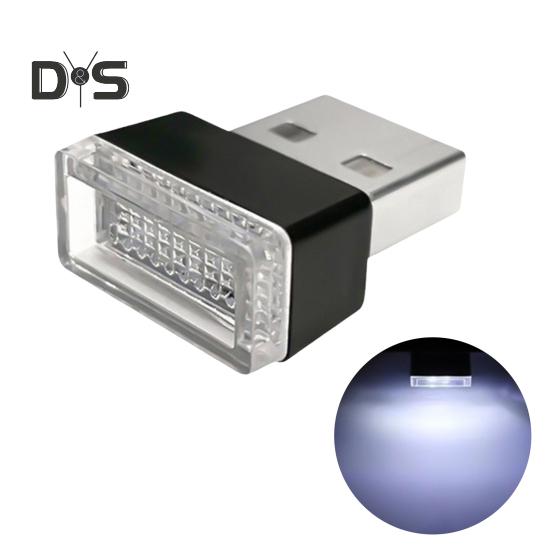 Oświetlenie nastrojowe w samochodzie Oświetlenie otoczenia LED USB Wtyczka USB Dekoracja lampka nocna Uniwersalne akcesoria do wnętrza samochodu