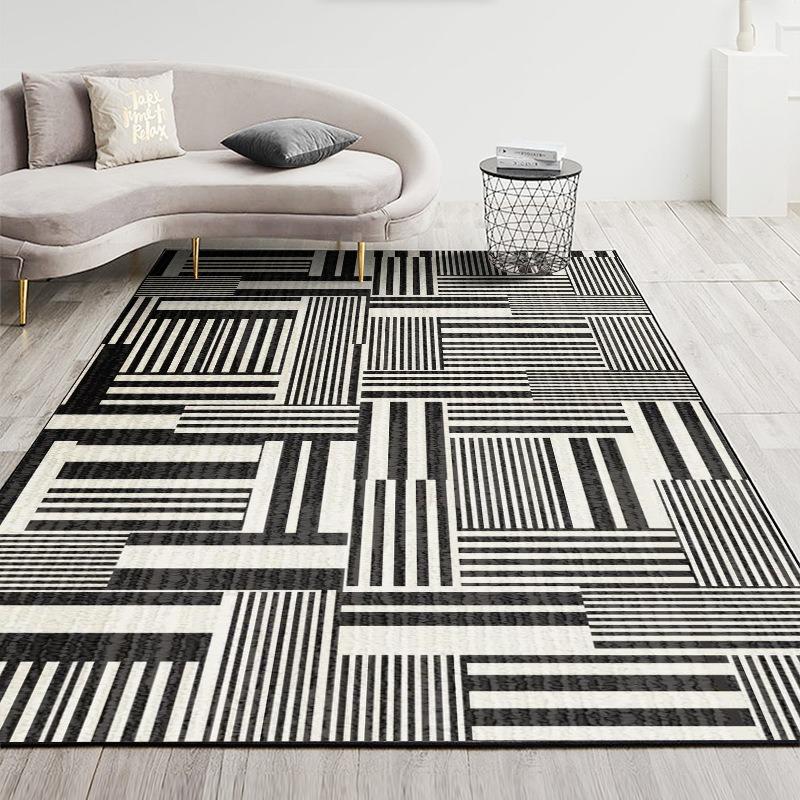 Nordic Modern Minimalist Style Large Carpet Anti-slip Wear-resistant Soft Mat for Living Room Bedroom Rug Beautiful and Fashion
