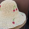 Women Crochet Bucket Hat Cute Ladies Outdoor Sports Fisherman Cap for Women Teenagers Casual Spring Summer Sunscreen