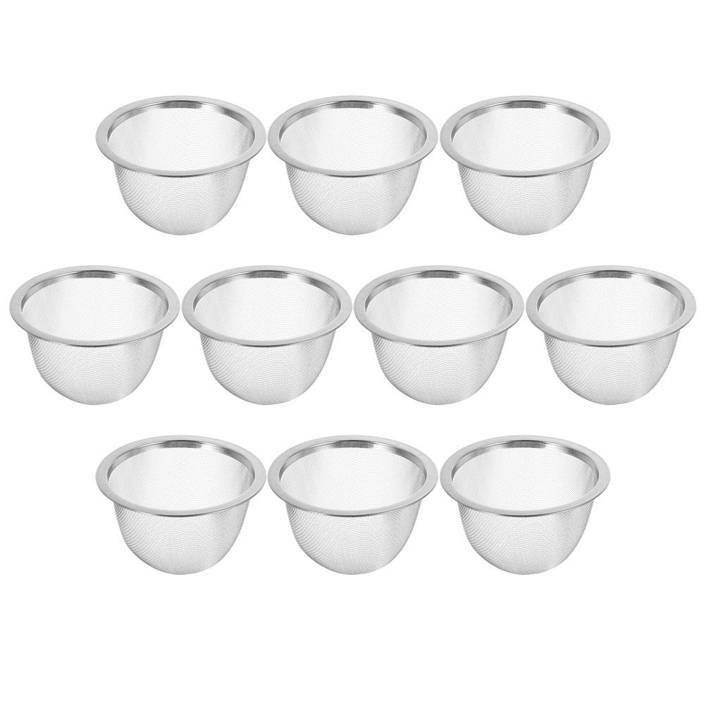 10 Pcs Tea Infuser Filter Cup Strainer Loose Screen Strainers for Coffee Mesh Teapot Insert Make