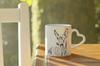 Cirneco dell'Etna - cup with a dog, adorable cup with a heart-shaped handle, universal gift from the Art-Dog brand