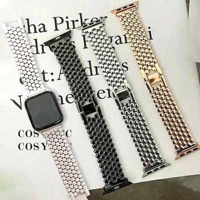Curea de femei din metal din oțel inoxidabil pentru Apple Watch Series 9 41mm 45mm 49mm 40mm 44mm Band pentru iWatch 8 7 5 4 3 38 41mm Bratara
