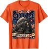 Big Boy 4014 Train 4th of July Retro US Flag Vintage Apparel Unisex T-Shirt 4