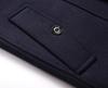 Men's Wool Trench Coat with Scarf Collar, Mid-Length