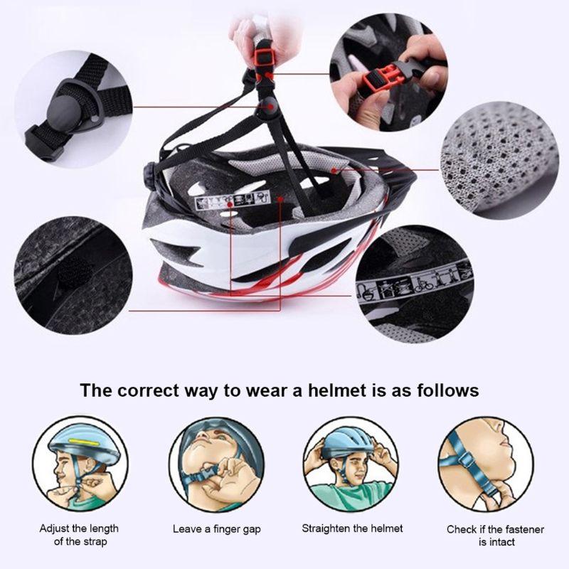 Cycling Helmet Comfortable Lining Light Weight Bicycles Helmet Hollows Breathable Cycling Helmet for Outdoor Sports