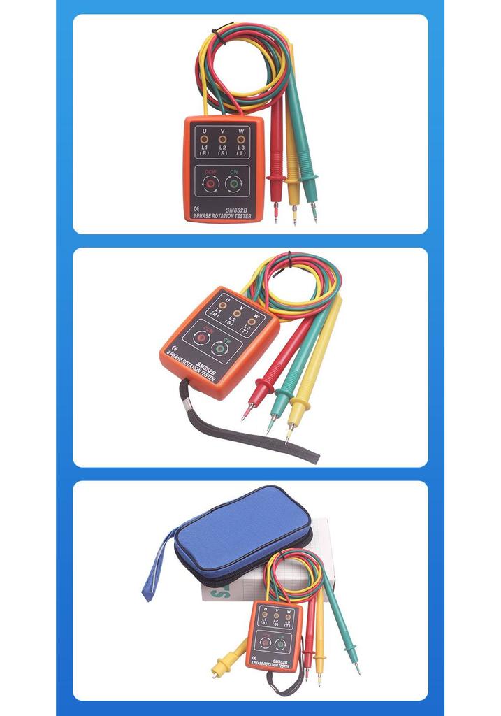SM-852B Phase Sequence Meter Portable Tester