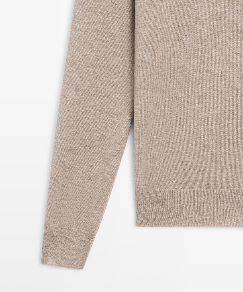 Masimodutti Wool Blend V-Neck Knit