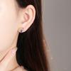 Exquisite Tricolor Cube Stud Earrings: Stylish & Unique European and American Design for Women