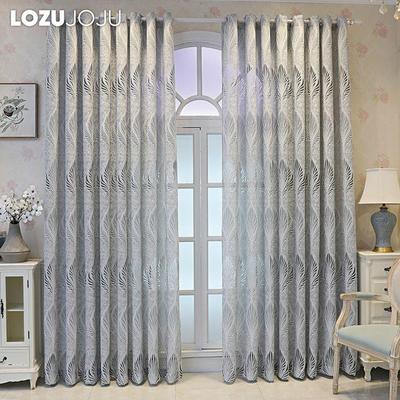 1PC LOZUJOJU Jacquard-Vorhang im europäischen Stil für Wohnzimmer, Schlafzimmer, Heimdekoration, 1PC