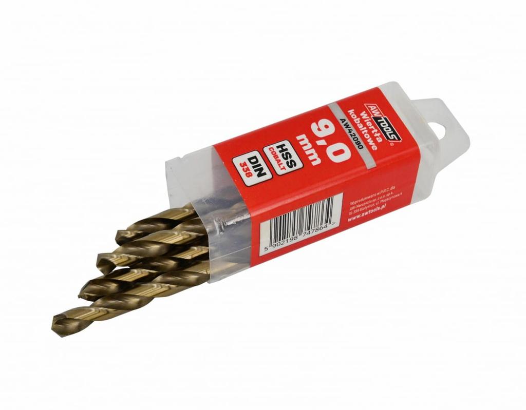 AWTOOLS Metall Kobaltbohrer 6,0 mm / 10 Stück
