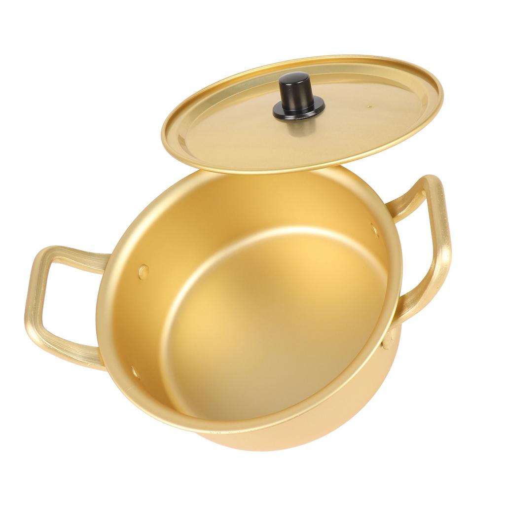 Korean Ramen Noodle Pot Korean Yellow Aluminum Stockpot Instant Noodles Pot