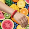Resin Fruit Resin Bracelet Elastic Rope Y2K Beaded Bracelet Daily Wear