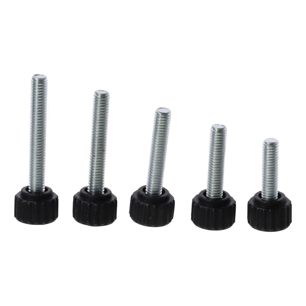 6pcs Male Knurled Thumb Screws M6 Metric Thread Length Screw Durable Clamping Knobs  Furniture