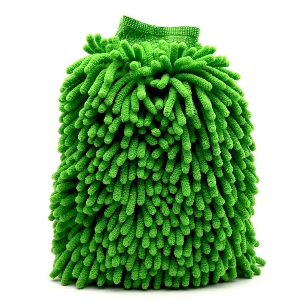 Microfiber Car Wash Mitt Double Sided Chenille Auto Gloves Ultra Absorbent Wash Car Sponge Scratch Free Microfiber Car Cleaning