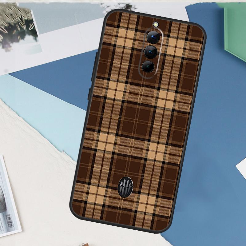 Коричневый Клетчатый Чехол Для ZTE Nubia Red Magic 10 9S 8S 9 8 10S Pro Plus Air 6 7 6S 7S Pro 11 Pro Plus Обложка Red Magic 5S