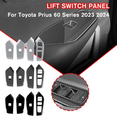 Car Window Glass Lift Switch Button Trim Cover Frame Sticker For Prius Prius 60 Series Right-hand Drive Models O0l1