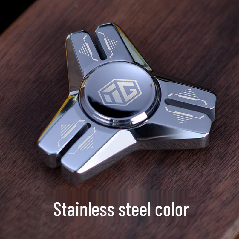 Yi Jue Stainless Steel Gyro: Black Technology Metal Stress Relief Toy.