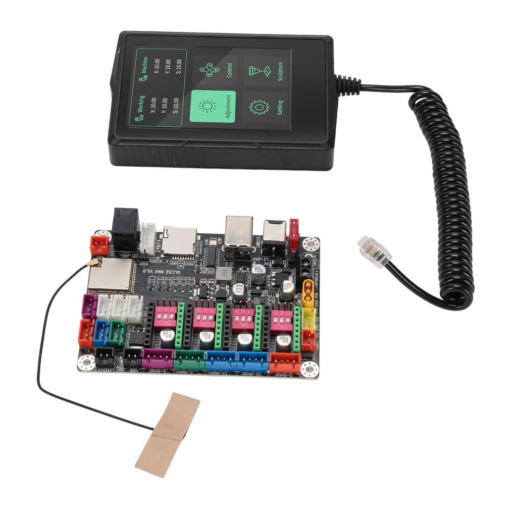 CNC-Fräsmaschinen-Steuerplatine für MKS DLC32 Maximale 4-Achsen-Steuerplatine mit 3,5-Zoll-Kapazitivem Touchscreen 4